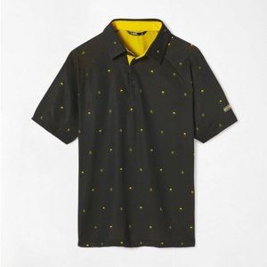 Barstool Spittin Chiclets Polo - Size Medium (Black/Yellow)